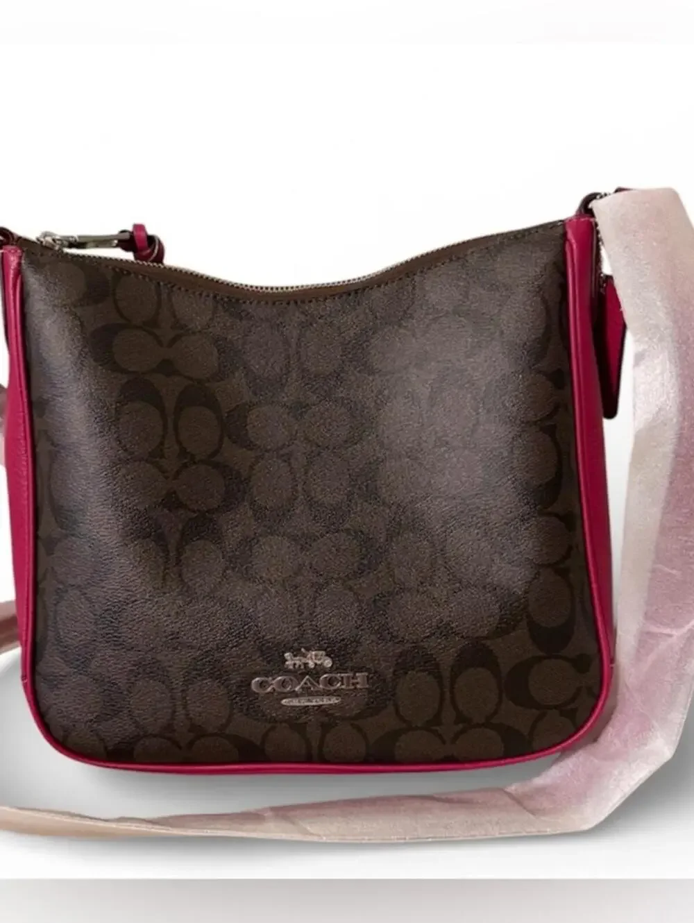 Coach Ellie File Crossbody Signature Canvas NWT